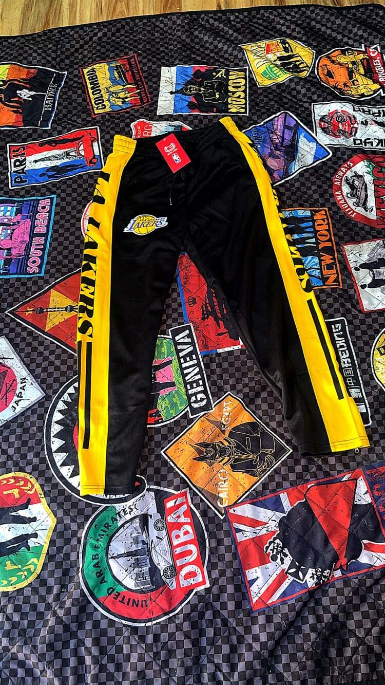 Los Angeles Lakers NBA Performance Track Pants with Side Stripe